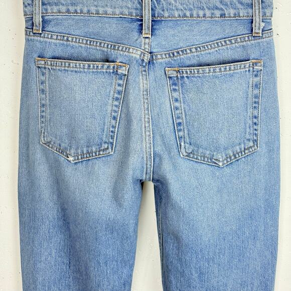 Reformation Womens Straight & Long Denim Jeans Aegean Wash Button Fly Size 26 - Picture 11 of 12